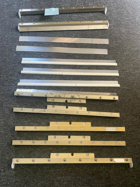 MPM Squeegee 19" squeegee blade holder pair with 19" metal blades