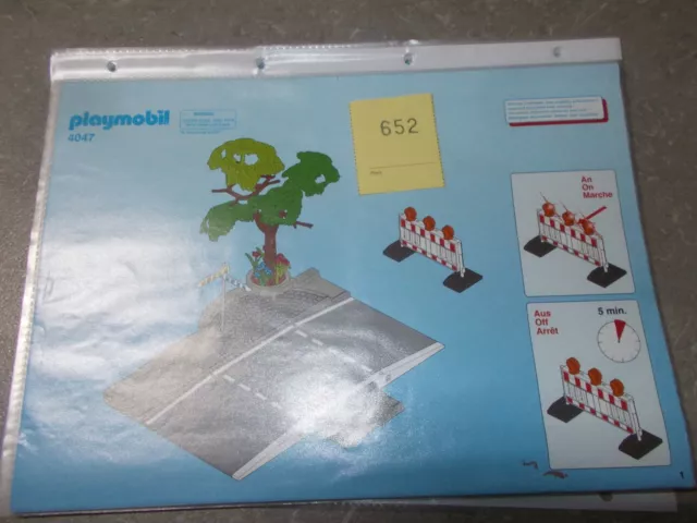 Bauanleitung für 4047  Zubehör / Reste , Ersatzteile von Playmobil  Paket 652 C