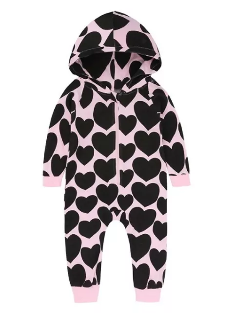 Body Neonato Pagliaccetto pigiama intero bambina bambino tuta tutina cuore B015