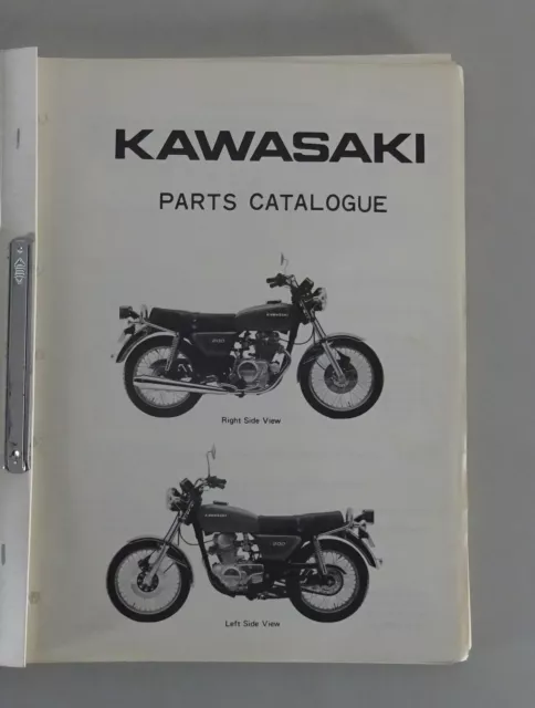 Catalog Parts / Spare Parts List Kawasaki Z200-A1 from 02/1977 2