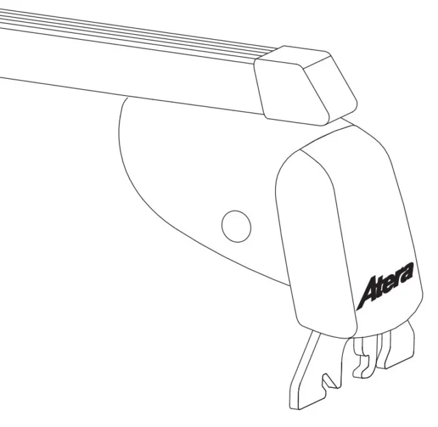 ATERA 044123 SIGNO Dachreling Dachträger Stahl 110 cm 100 kg Max