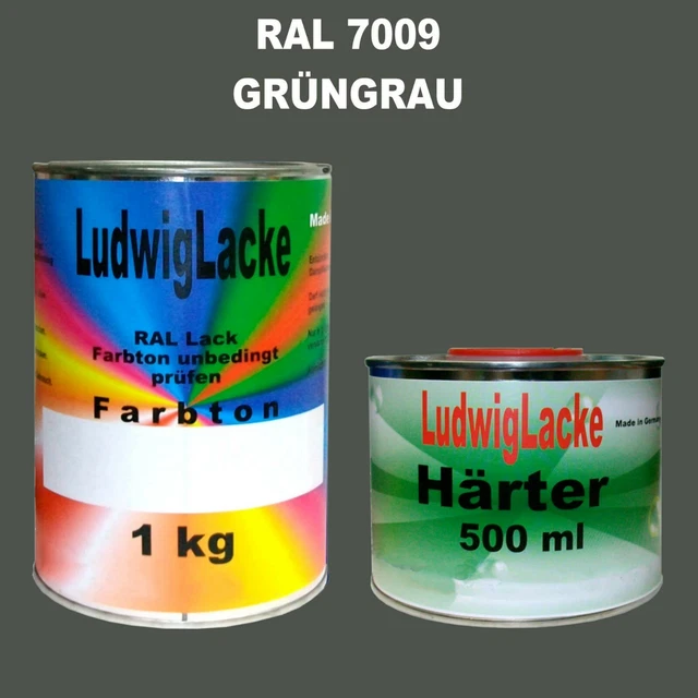 TRISTARcolor RAL 7009 Grüngrau Spraydosen - 6x400 Ml, Glänzend, Schnelltrocknend, Made In Germany
