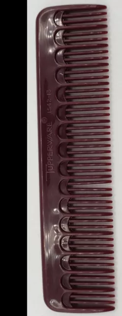 Tupperware Comb 4.75" Brown LOT OF 2 Pocket Size Vintage Styling Tool BRAND NEW