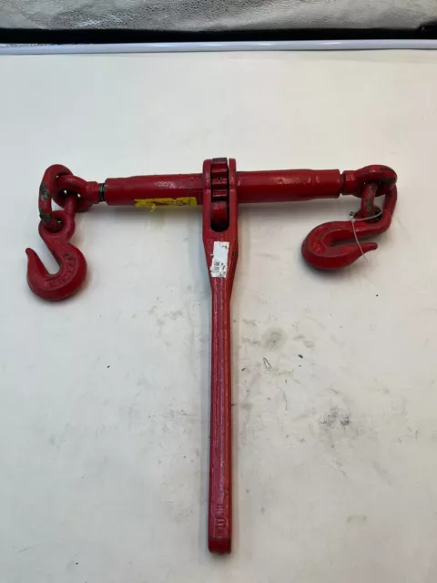 Ratchet and Lever Load Chain Binder 5/16" - 3/8" QQ 09/21 / Red *FAST SHIPPING