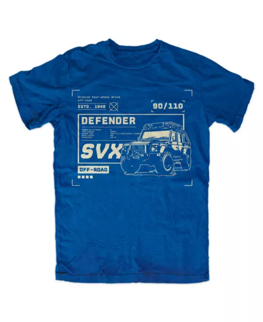 Landi Legende 2 T-Shirt BLAU 4x4 Off-Road,Fun,Frontier,Defender,Willys,