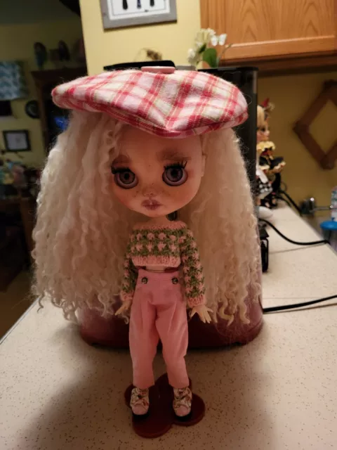 Custom Blythe Fashion Ooak Doll W/Mohair 2