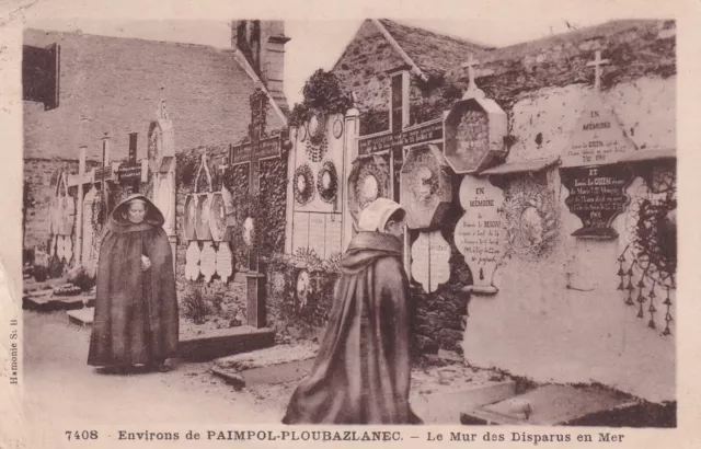 *44403 cpa approx. by Paimpol Ploubazlanec - the wall of the missing at sea