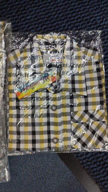Camicia tradizionale bambini di Alpenfeuer costume tradizionale a quadretti giallo-schwa, 74-176, ridotto 70%