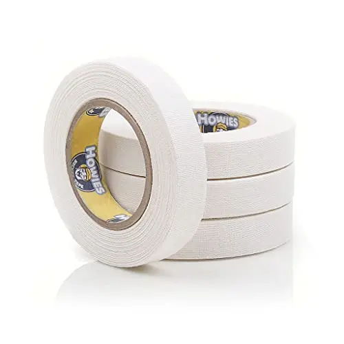 Howies Hockey Stick Premium Cloth Tape or Shin 3-Pack You (4) 1/2" White