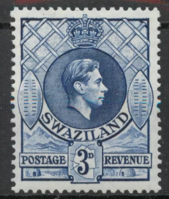 Swaziland 1938 George VI 3d perf 13½x13 SG 32 LMM mint C155 *COMBINED POSTAGE*