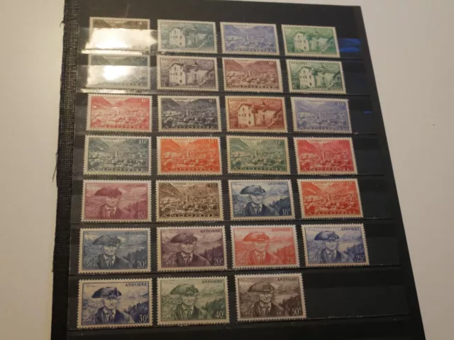 Andorre Lot 27 Timbres Neufs** Des Annees 30-40. Bonne Valeur