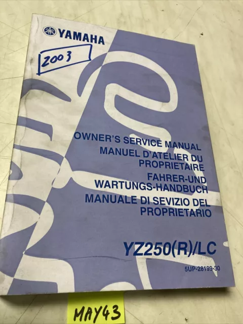 Yamaha YZ250F R 2003 5UL manuel revue technique atelier YZF 250 YZ 250 F