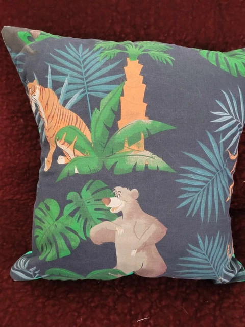 Raro cuscino Disney's Jungle Book 18" realizzato in tessuto vintage originale