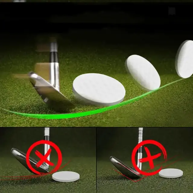 Golf Swing Practice Ball Flat Golf Ball Portable Learning Tool Men Women Golf