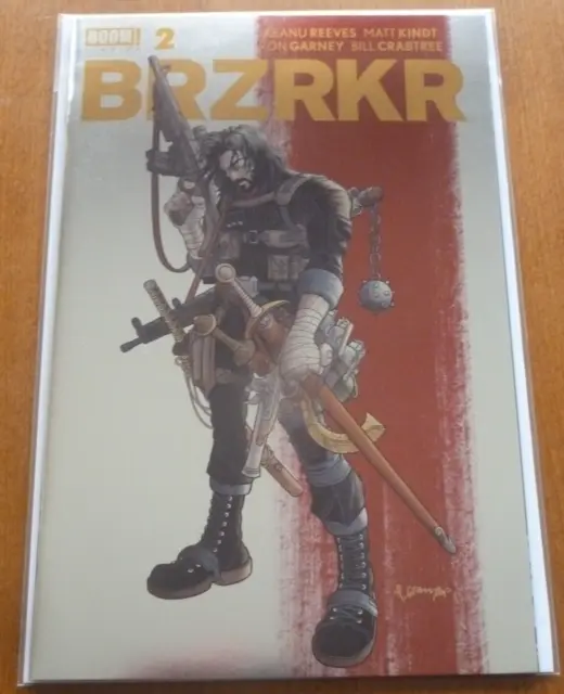 Brzrkr #2 Grampa Foil Variant..keanu Reeves/Matt Kindt..boom 2021 1St Print..nm