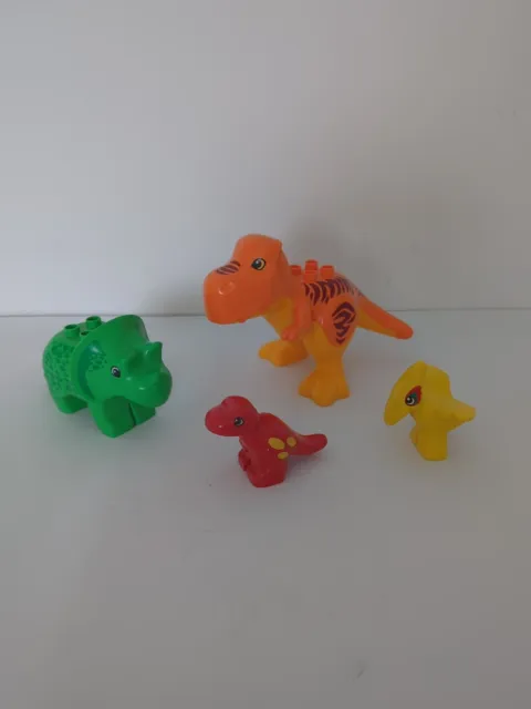 Lego Duplo Dinosaur Figure Bundle X 4 Tyrannosaurus Rex  Mixed Lot
