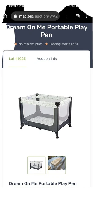 Dream On Me Portable Play Pen