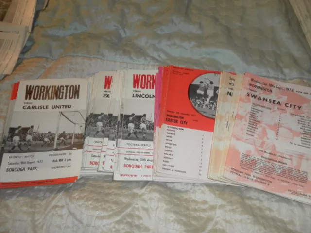 Workington Home Programmes 1972 -6