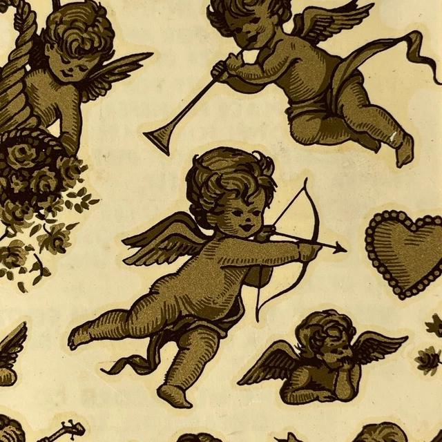 Calcomanías Cherubs Meyercord Co. Chicago, Illinois NUEVAS DE LOTE ANTIGUO Totalmente Nuevas De Colección
