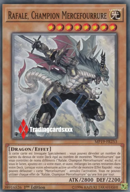 ♦Yu-Gi-Oh!♦ Rafale, Champion Mercefourrure  (Fur Hire) : MP19-FR253 -VF/Commune-