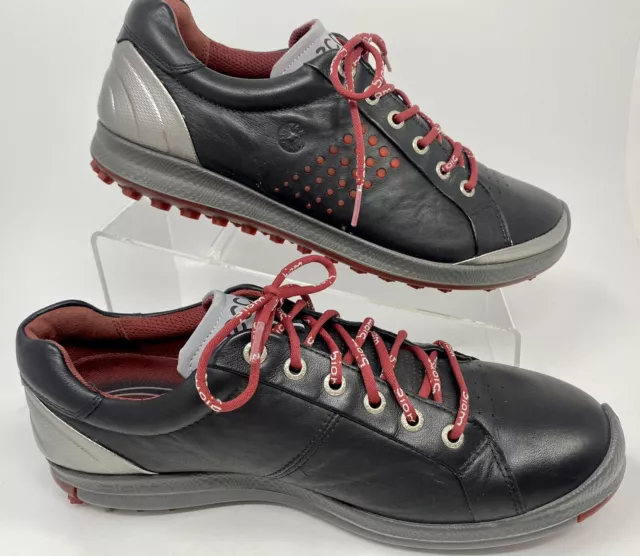 Zapatos de golf Ecco Biom Hydromax G2 cuero negro para hombre talla 8 (42) 2