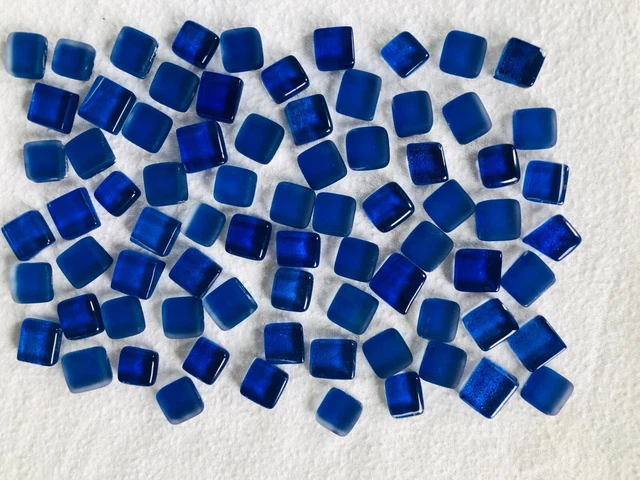 NEU*** Mosaiksteine 75 Stück ca. 10 x 10 mm gemischt milchig Glassteine