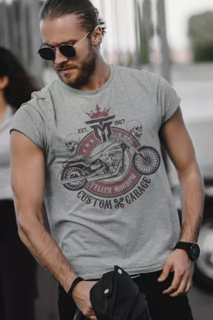 T-Shirt Teller Morrow maßgeschneiderte Garage Anarchy of Sons TV Biker Motorrad Jax Clay 2