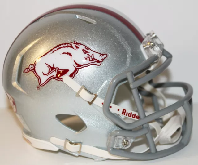 2017 Arkansas Razorbacks Custom Riddell Mini Helmet vs Texas A&M