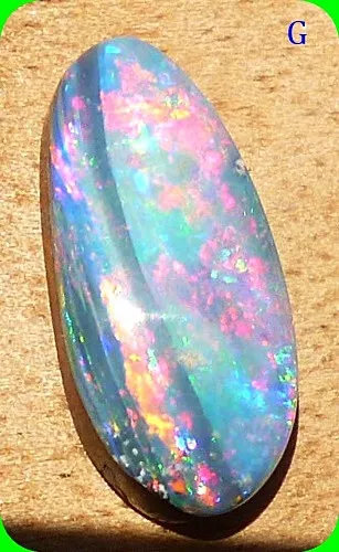 STUNNING PENDANT/RINGSTONE!  Gem Shell Crystal Opal Doublet 5.0 Ct. - D1842