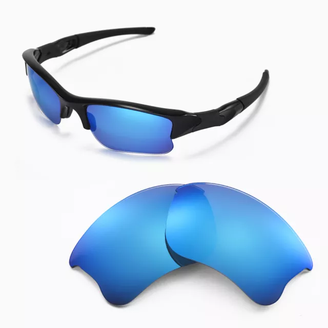 Neuf Walleva Bleu Glace Rechange Lentilles Pour Oakley Flak Veste Xlj Soleil