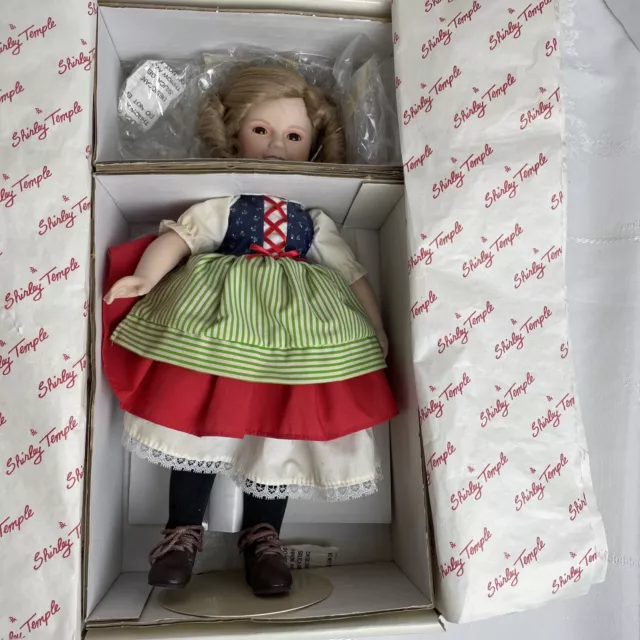 Shirley Temple Heidi 14" Dolls of the Silver Screen Danbury Mint NRFB COA #C8532