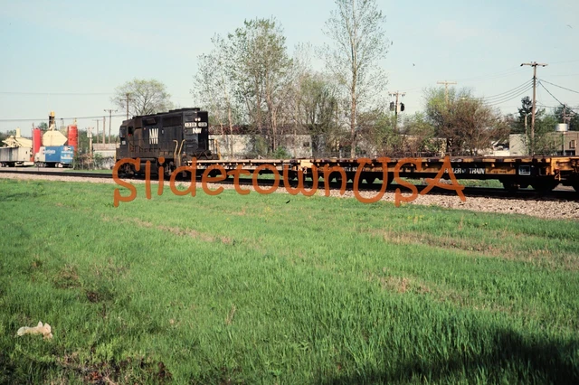 Vtg 1980's Original Photo Train Slide 1338 Engine Norfolk & Western NW X2O114