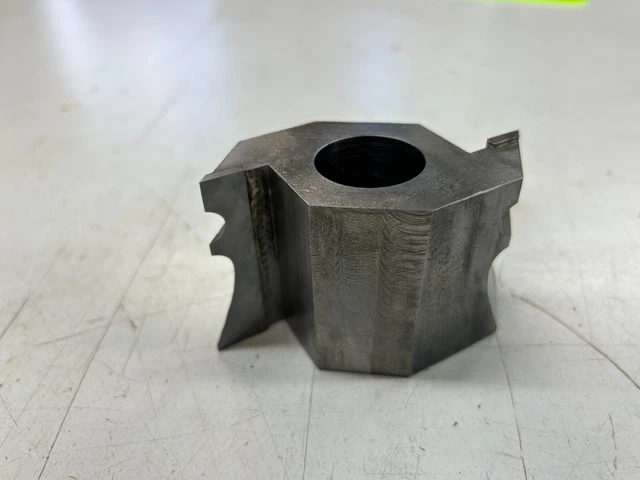 Moulding Shaper Cutter Base Cap Chair Rail 1" bore 3 3/8" diameter