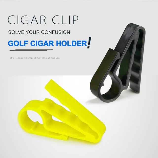 Mini Golf Cigar Holder Shatterproof Plastic Golf Cigar Clip for Smoking Products