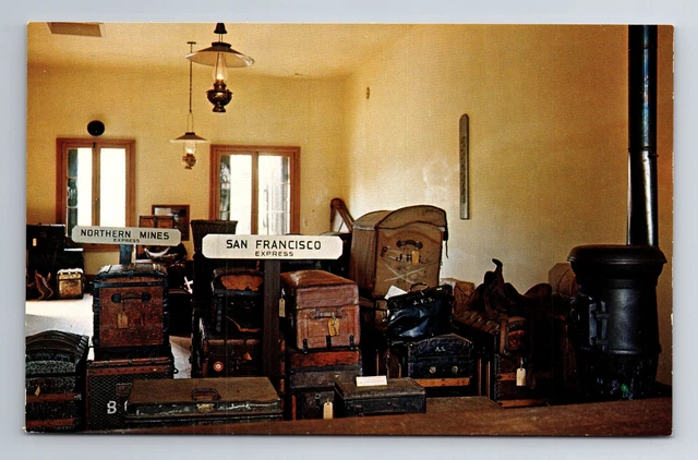Wells Fargo Office Vintage Postcard Circa 1960S Luggage California