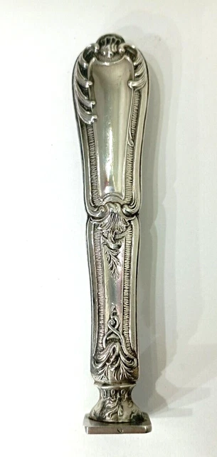Ancien Cachet En Argent Massif.