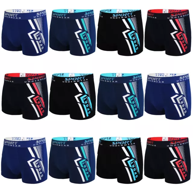 4er-12er Pack Hombres Calzoncillos Ropa Interior Algodón Boxer Shorts