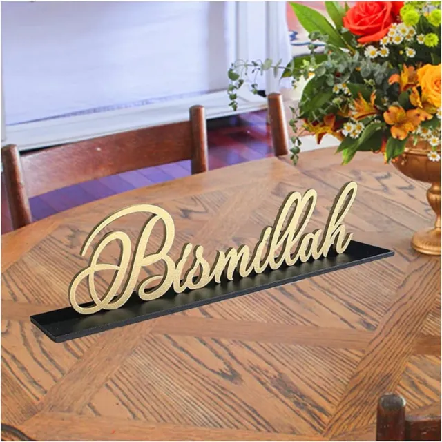 Bismillah Freestanding Table Sign Ramadan Decoration Eid Decoration Islamic Gift