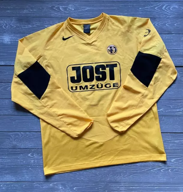 Vintage Nike Football Shirt Soccer Jersey Yellow Mens L Rare