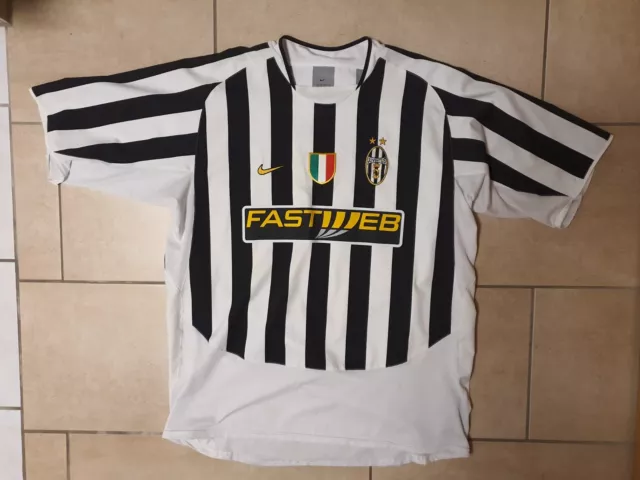 Juventus Turin Trikot 2003/04, Heimtrikot, Nike, Größe XXL