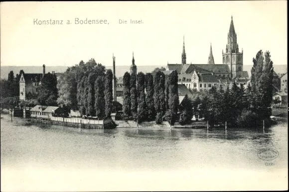 Ak Konstanz am Bodensee, Insel - 4279169