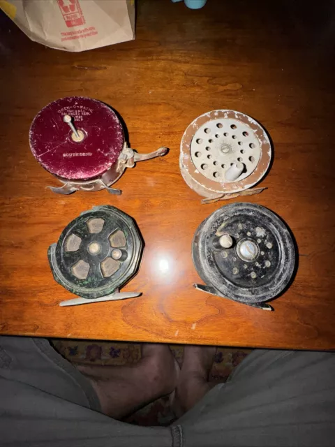 VINTAGE FLY REEL Lot For Lube And Repair Laurentian, Vernley,  Rainbow,southbend $28.00 - PicClick
