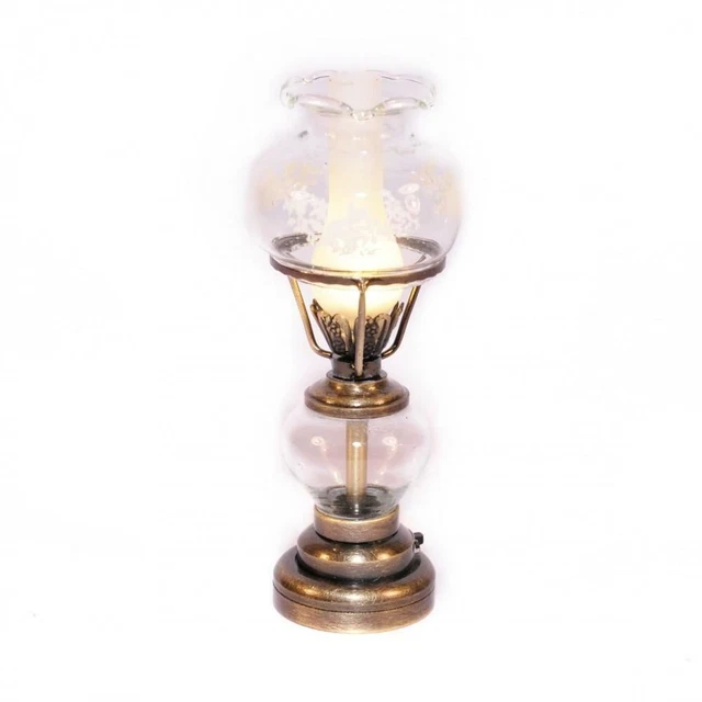 2 Mini Lampes à Huile Rétro Pour Maison De Poupée – Fonctionnent Sur Piles !