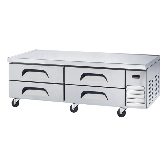 Akita ACB-96 96" 4 Drawers Refrigerated Chef Base