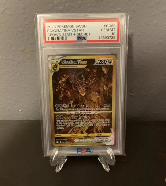 2023 Pokemon  Giratina VSTAR Gold/FA Crown Zenith GG69 Alt Art PSA 10 GEM MINT