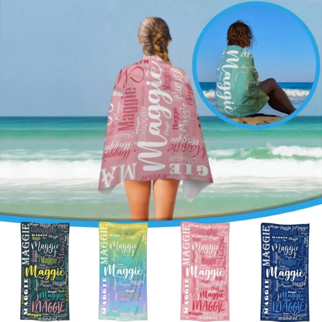 2 Beach Towels Swimming Pool Towels Quick Drying Beach Towels (60*180cm)