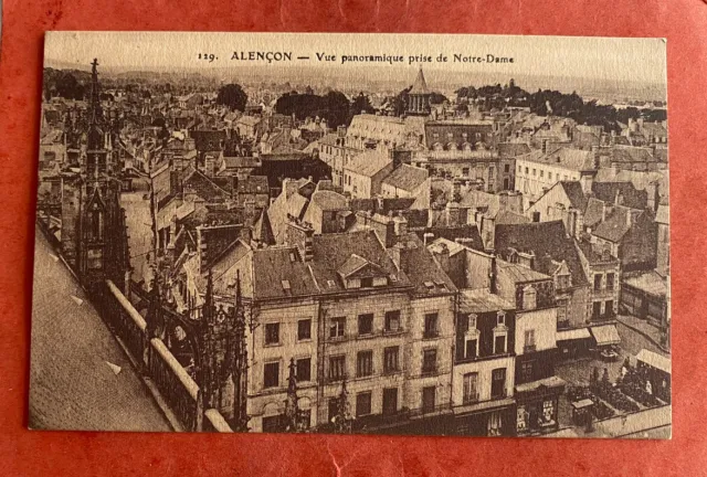 cpa 61 ALENÇON - panoramic view taken from Notre-Dame