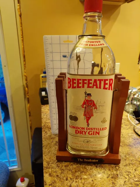 Beefeater 1 Gallon Tilt Bottle London Distilled Dry Gin England ShelfTop, RARE!