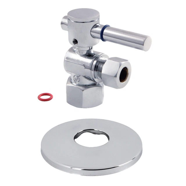 Kingston Brass CC4310.DLK 2"H Brass Angle Stop Valve - Chrome