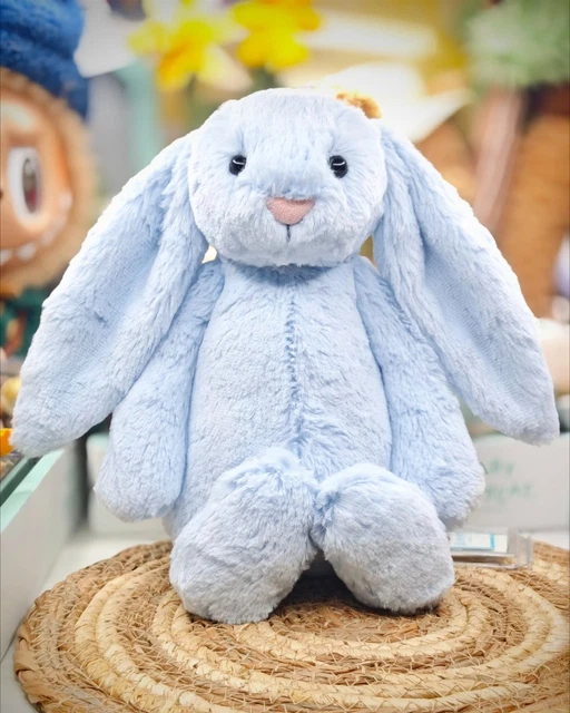 JELLYCAT BASHFUL BLUE Bunny Plush Toy With Tags Bashful Bunny Dolls Hot ...